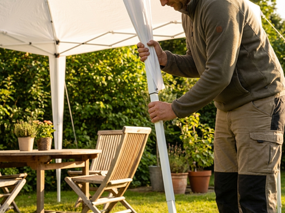 Galvanised steel leg 1050 mm silver for industrial use