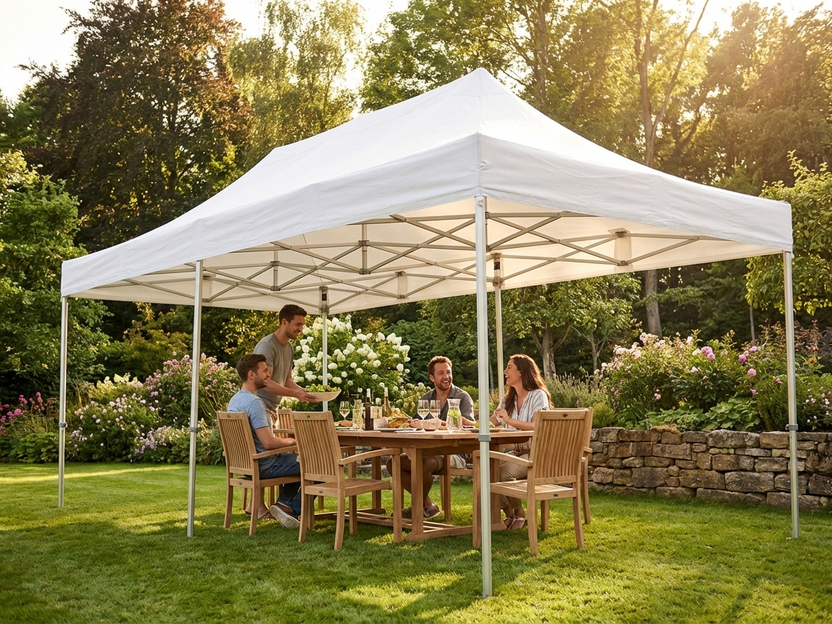 White 4x8m pop-up gazebo for outdoor events - product detail