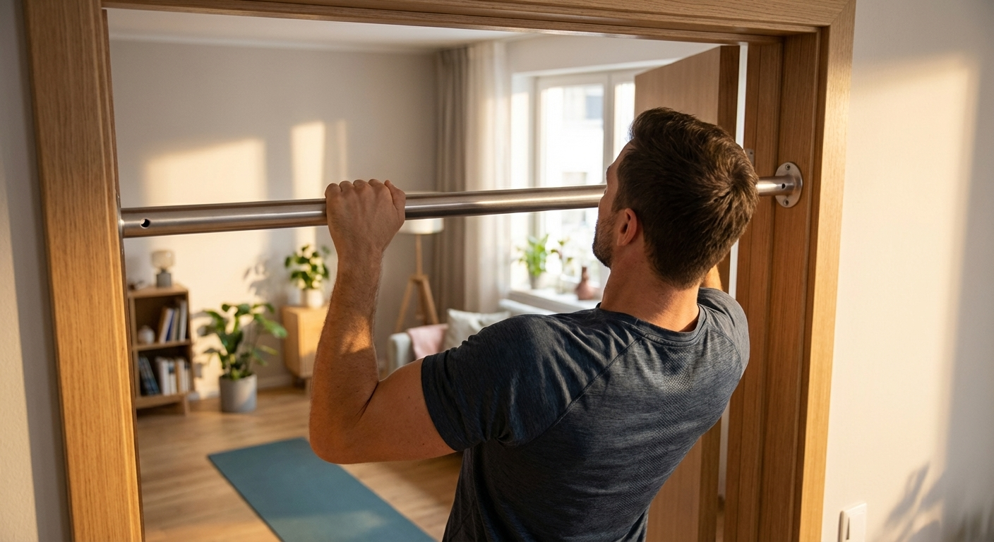 Galvanised steel door bar 1498 mm, silver