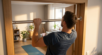 Galvanised steel door bar 1498 mm, silver