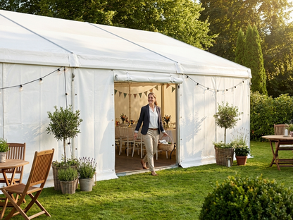 Endwall PLUS 5m white polyethylene tarpaulin for outdoor use - product detail