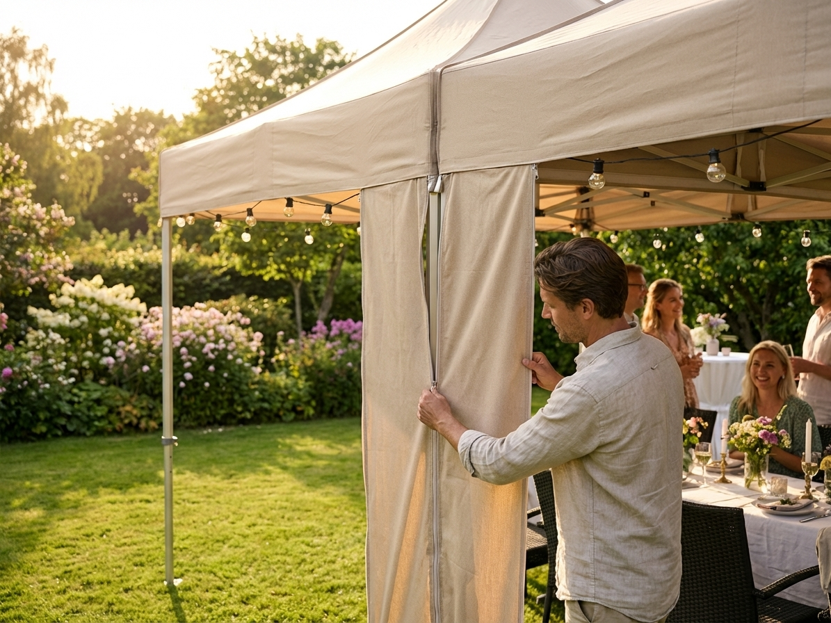 Gazebo infill joint panels in Latte colour for outdoor use - view 3
