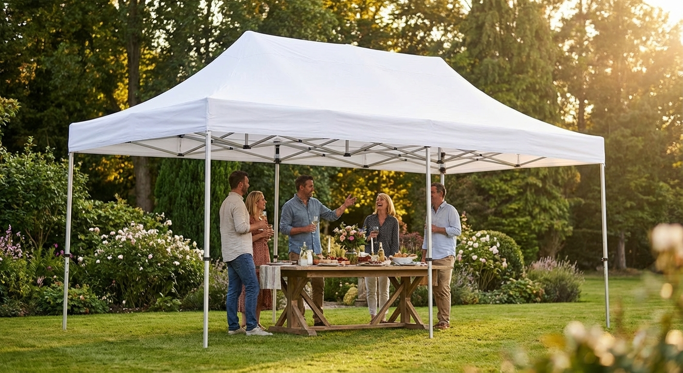 White waterproof gazebo roof cover 3x6 m - product detail