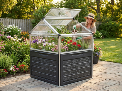 Mini Greenhouse with Polycarbonate and Aluminium for Garden Use - view 3
