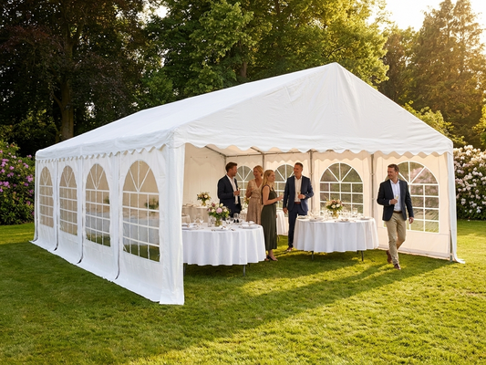 White 6x12m marquee for outdoor events - product detail