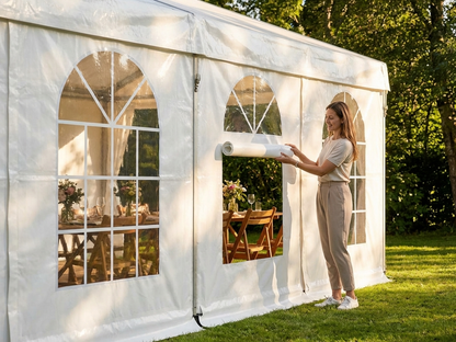 White marquee sidewall 6 m for outdoor events - view 3