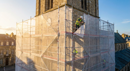 White scaffold net 3.07x100 m for industrial use - product detail