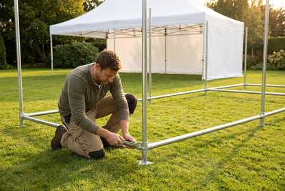 Marquee Ground Bar Frame in Galvanised Steel for Outdoor Events - product detail