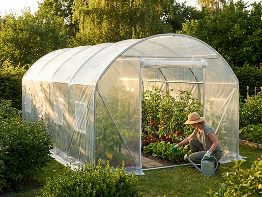 Polytunnel greenhouse cover 4x8x2m transparent foil - product detail