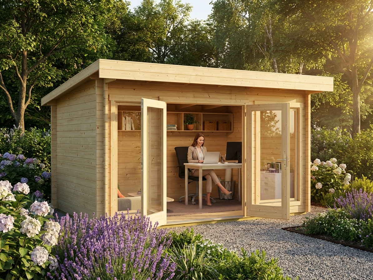 Wooden Cabin Lugano made from Nordic Spruce, ideal for garden use - view 3