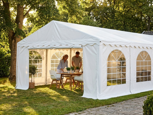4m PVC extension section for event tents, white - product detail