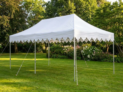 Pop Up Gazebo 3x6 m White with Steel Frame