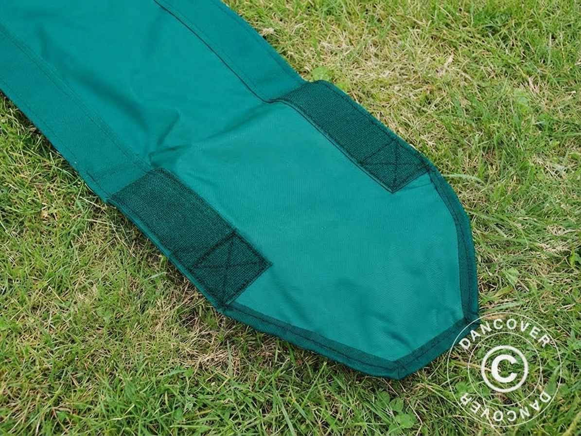 Green rain gutter for FleXtents, 8 m length