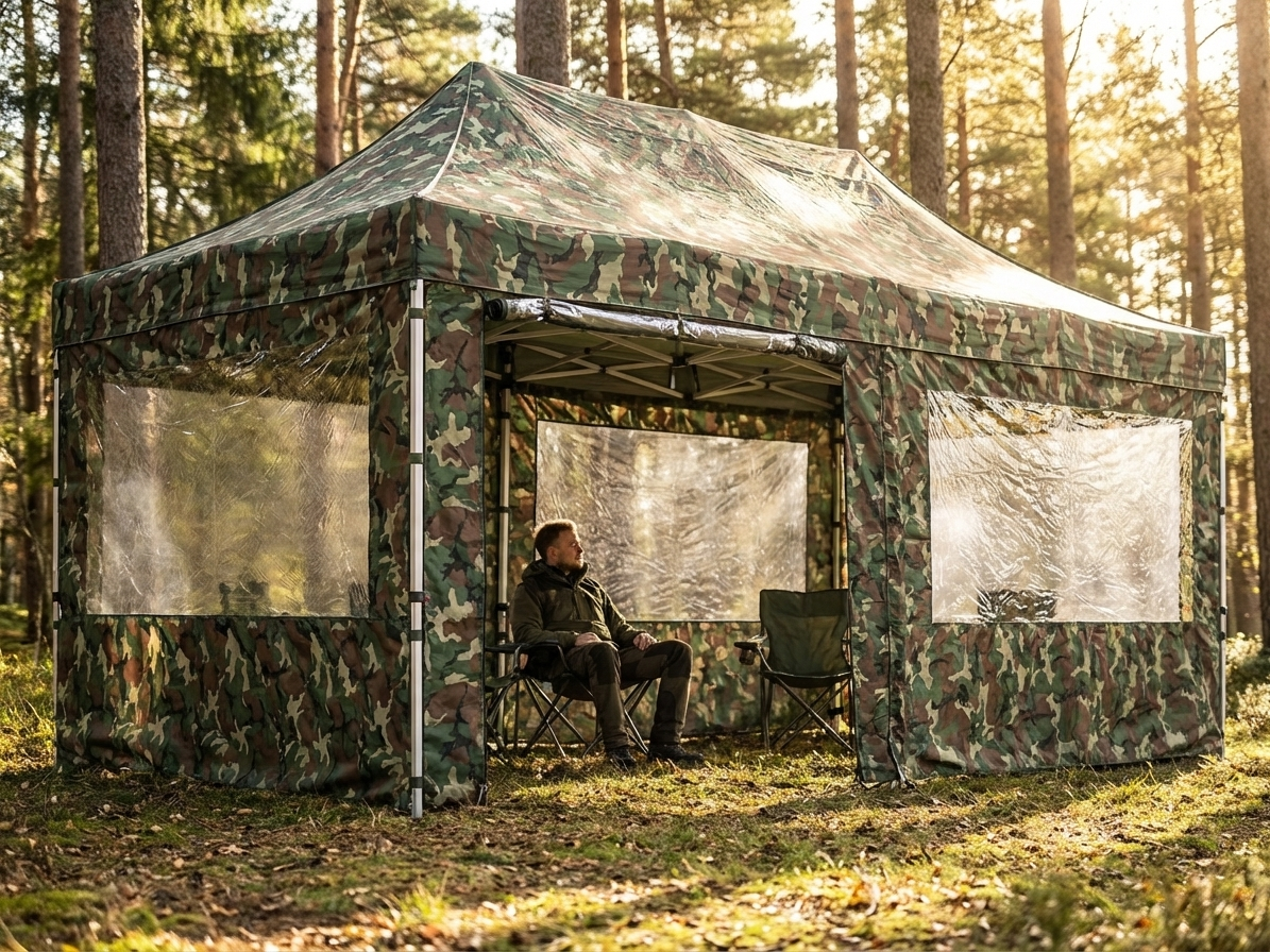 Camouflage gazebo sidewall kit for FleXtents 4x6m - product detail