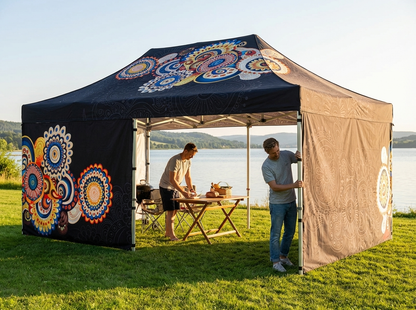 White pop-up gazebo with aluminium frame for outdoor events - view 3