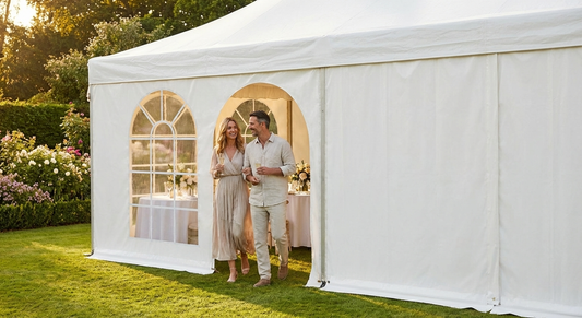 6m white PVC party tent sidewall for outdoor events