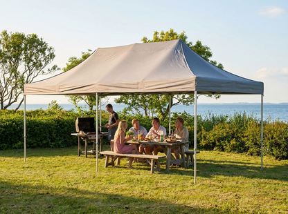 Pop up gazebo 4x8m grey with aluminium frame, perfect for outdoor events - view 3