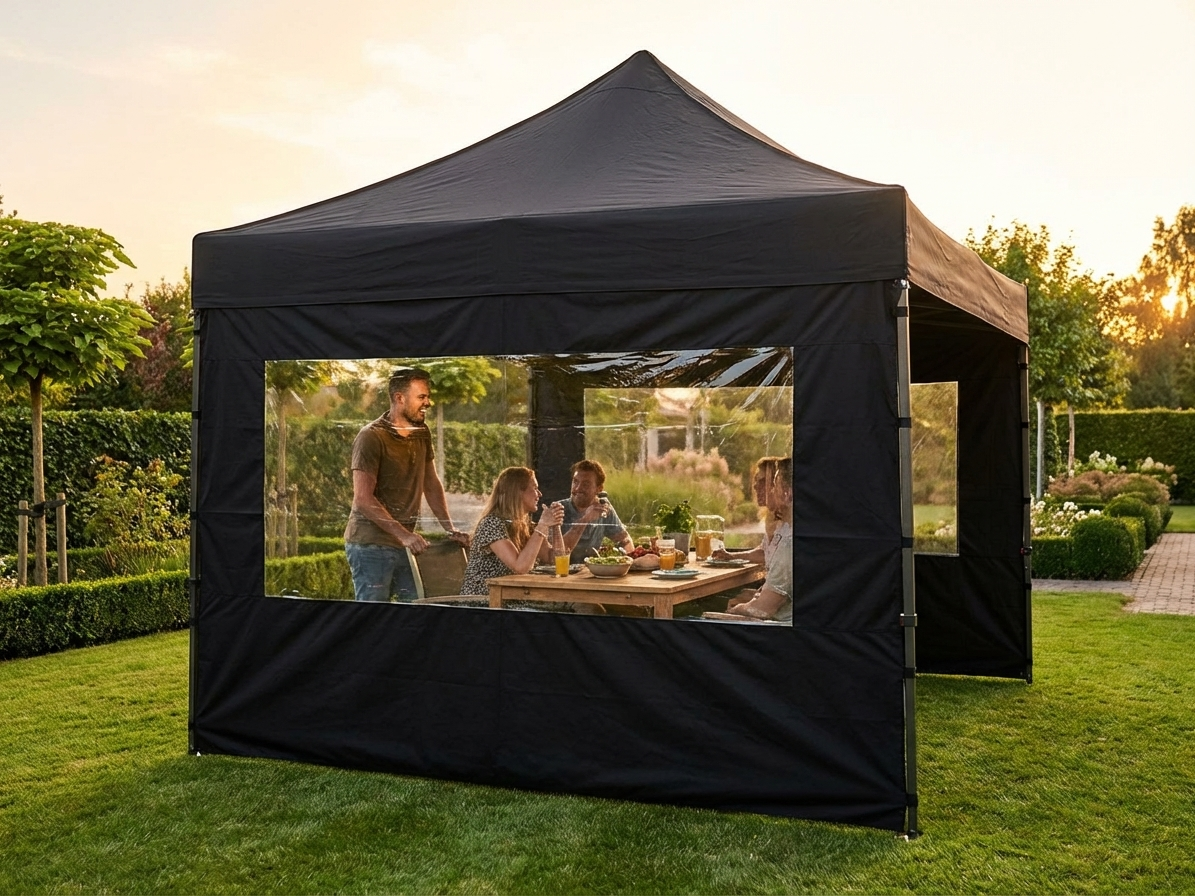 Panorama Window Sidewall 4.5m Black for Outdoor Events - view 3