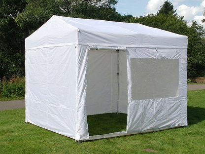 White pop-up gazebo with aluminium frame for outdoor events - product detail