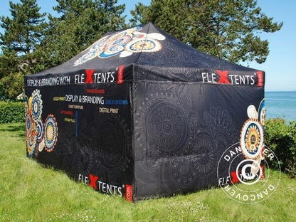 Pop up gazebo 4x6m white with aluminium frame for outdoor events