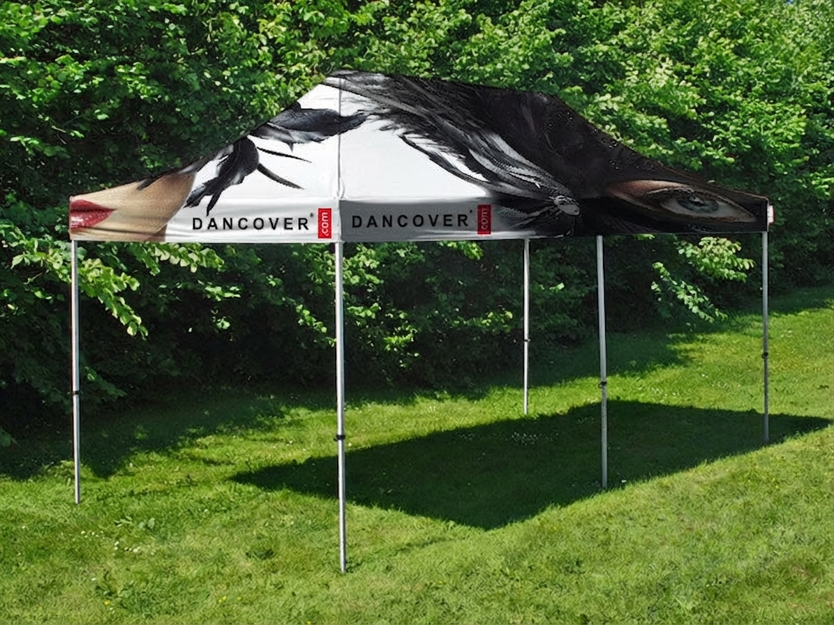 White pop up gazebo 4x8 meters with aluminium frame