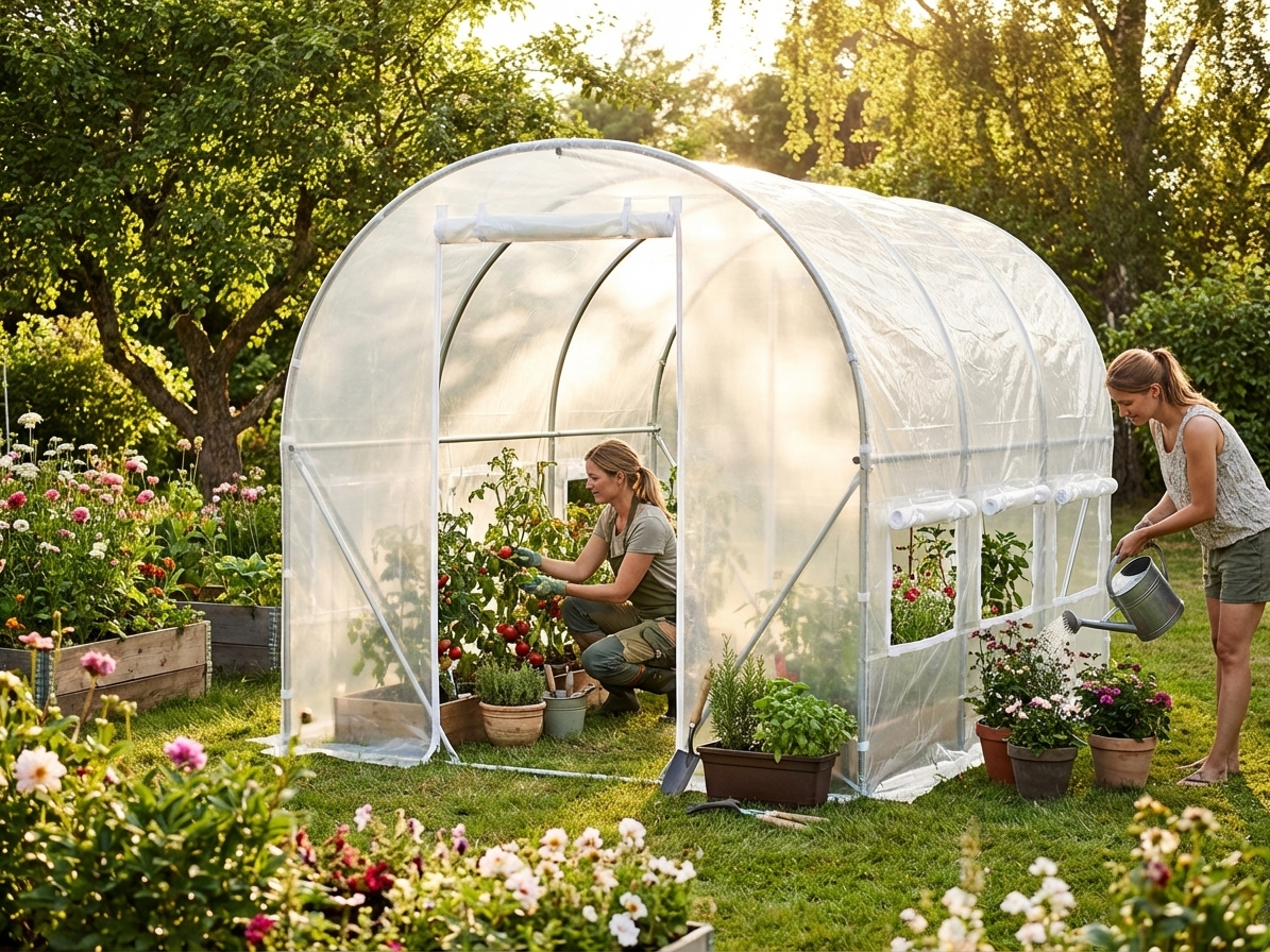 Polytunnel Greenhouse 2x3x2 m Transparent for domestic and commercial use - product detail