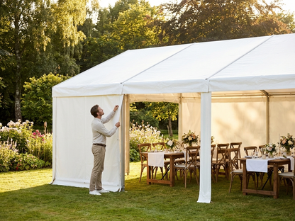 4m white PVC roof cover for Semi PRO CombiTents