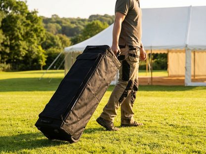 Black carry bag with wheels for Flextents Xtreme 50 - view 3
