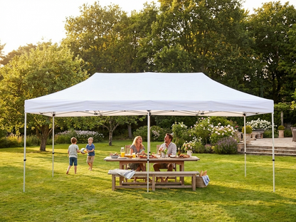 Pop Up Gazebo 4x8 metres white flame retardant for outdoor events - product detail