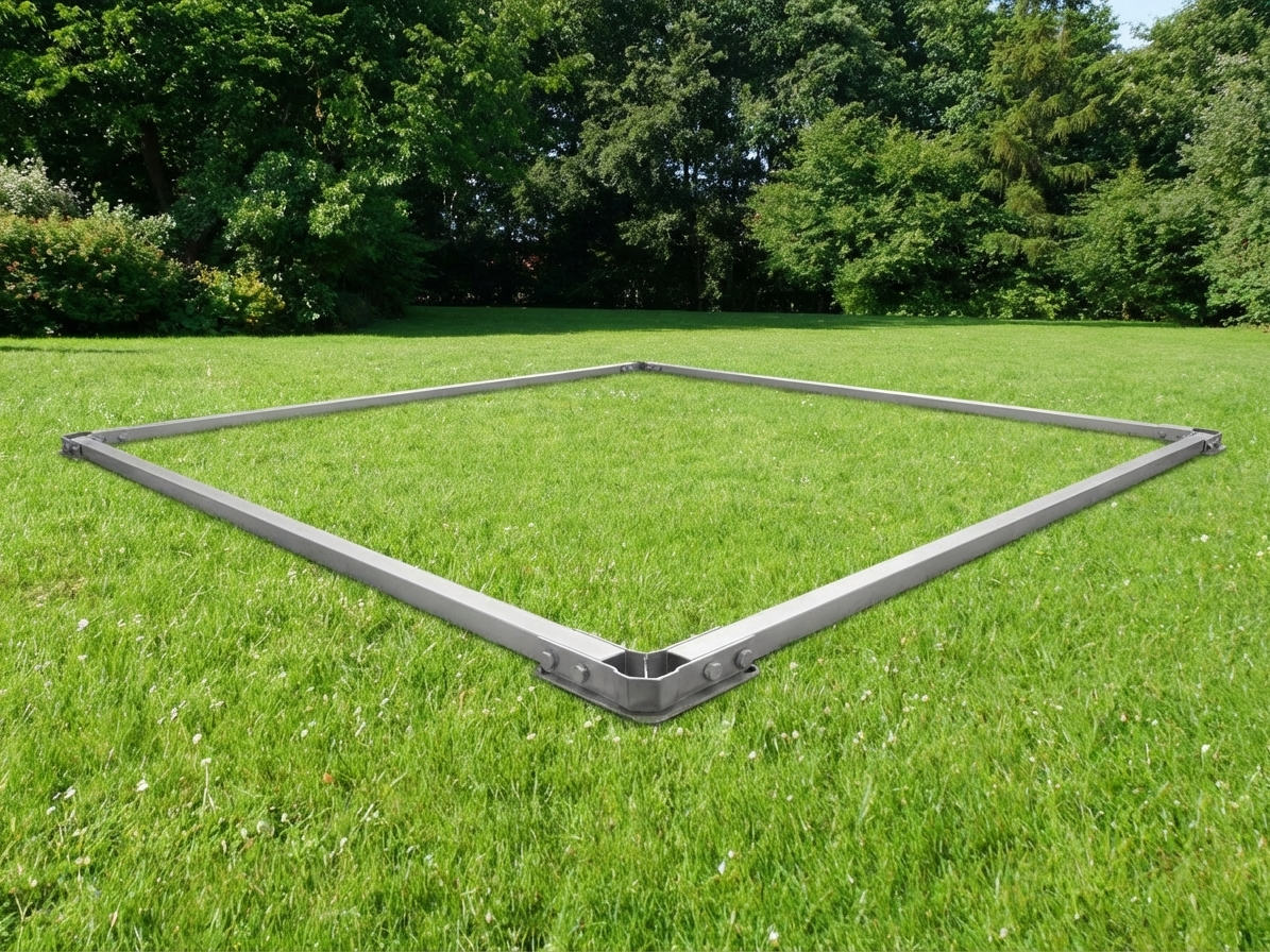 Steel ground bar for 5x5 m marquees, durable and stable