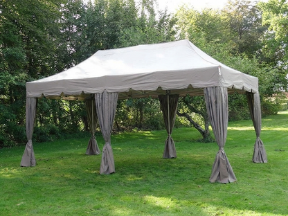 Pop Up Gazebo 4x8m Latte with Steel Frame
