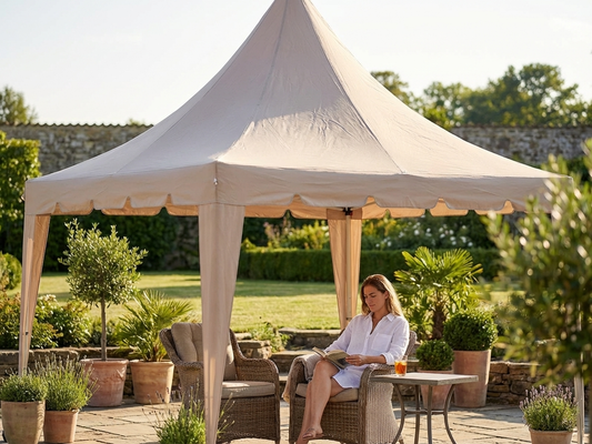 Latte gazebo roof cover 3x6 m for outdoor use