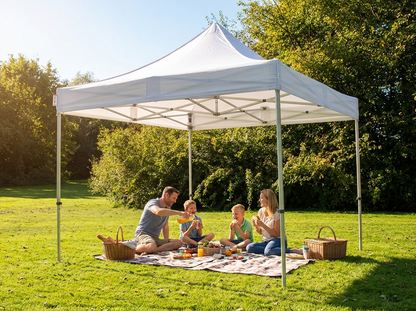 Pop Up Gazebo 4x4m White Flame Retardant for Outdoor Events - product detail