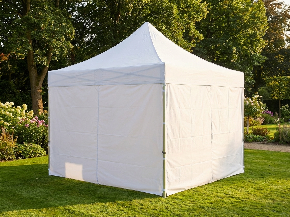 White pop-up gazebo with aluminium frame, 3x3 m size - product detail