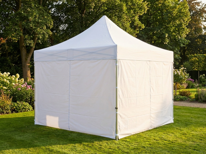 White pop-up gazebo with aluminium frame, 3x3 m size - product detail