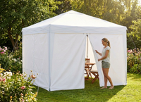 Pop Up Gazebo Sidewall Kit - White - Polyester with PVC - Outdoor Use