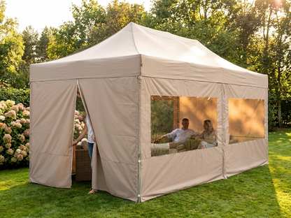 Sidewall kit 3x6m in latte for gazebo
