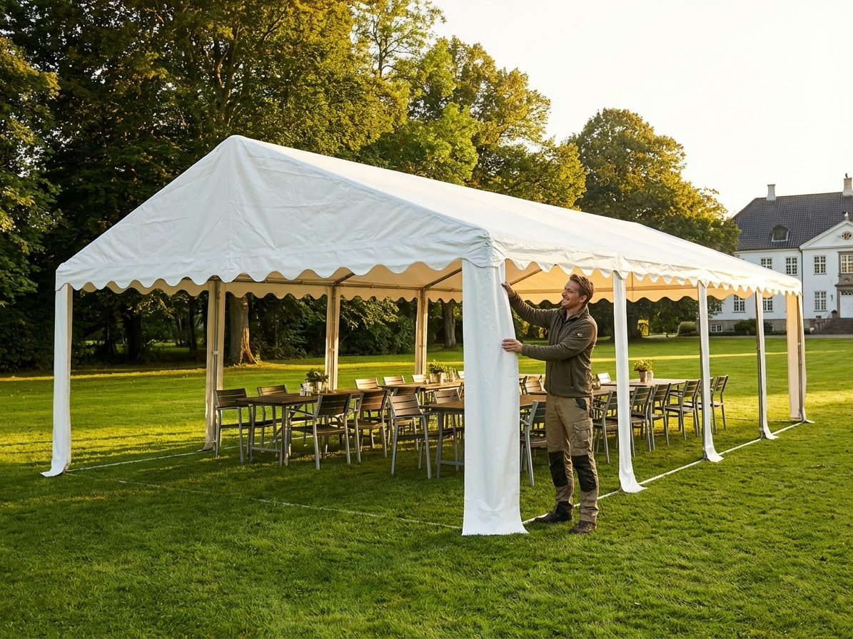 White Roof Cover 6x12 m for Plus Marquee - view 3