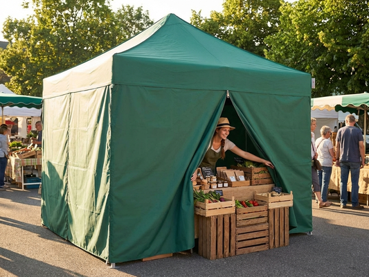 Green sidewall 3m made of durable polyester with PVC backing - product detail