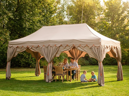 Pop up gazebo 3x6m Latte Orange with aluminium frame - view 3