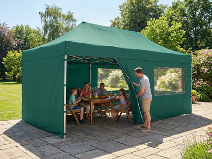 Green pop up gazebo sidewall kit 3x6m for outdoor use - view 3