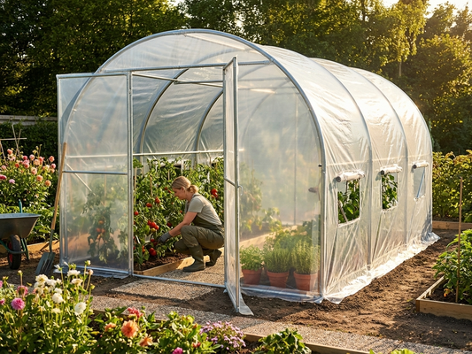 Transparent polytunnel greenhouse cover 3x3x2m