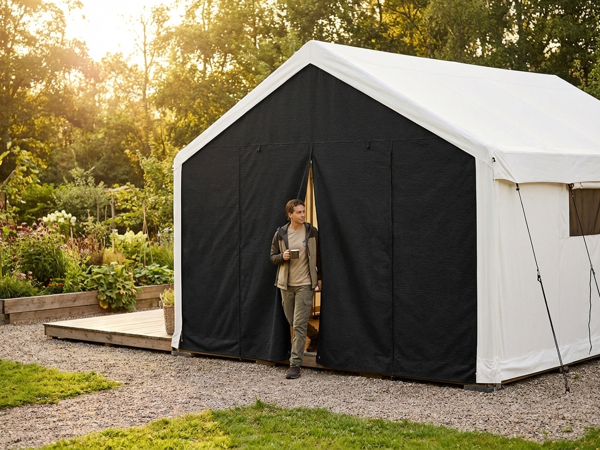 Black PVC endwall for indoor and outdoor use - view 3
