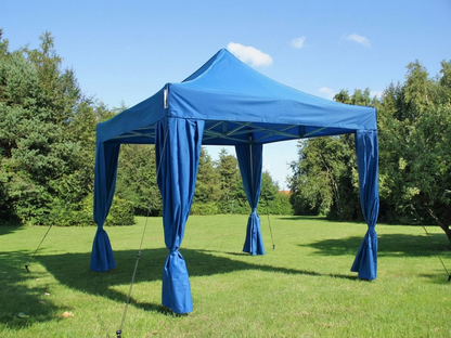 Blue pop up gazebo with aluminium frame, 3x3 m, ideal for outdoor events