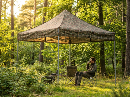 Pop up gazebo in camouflage with steel frame for outdoor events - view 3