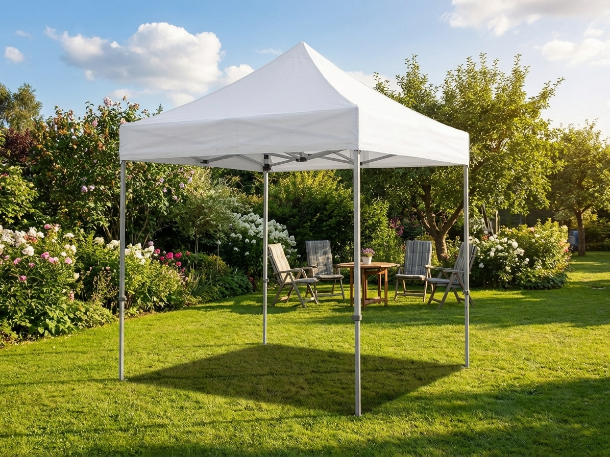 White Pop Up Gazebo with Aluminium Frame for Outdoor Events - product detail