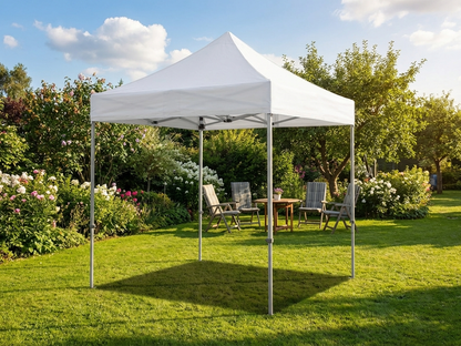 White Pop Up Gazebo with Aluminium Frame for Outdoor Events - product detail