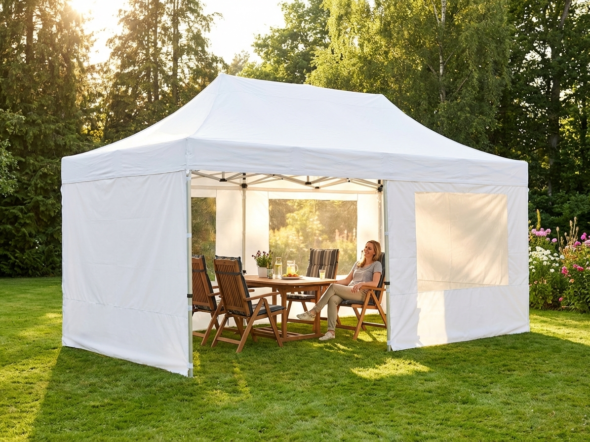 Pop Up Gazebo 3x6 m White for Outdoor Events - view 3