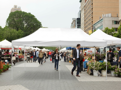 White pop-up gazebo with aluminium frame for outdoor events - product detail