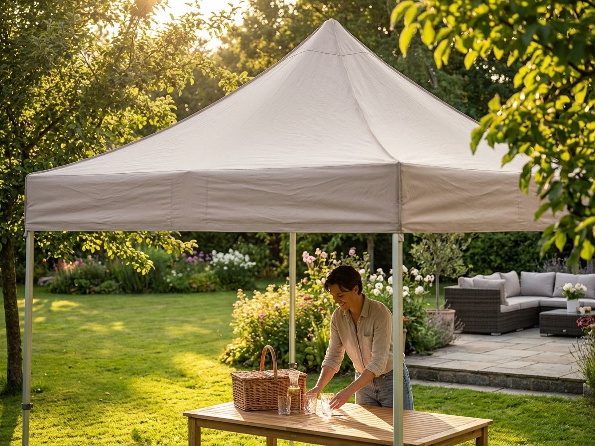 Gazebo roof cover 3x3m latte, outdoor use
